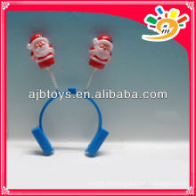 Christmas Santa decoração hairclips, plástico Natal ornamento Santa hairclip, presente de Natal